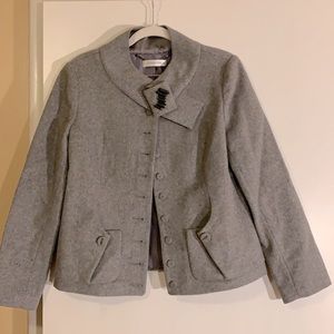 Wool and cashmere coat